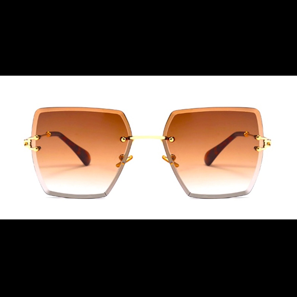 Women’s Brown Square Lens Sunglasses